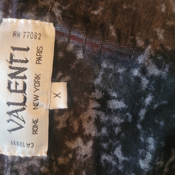 Vintage Valenti Floral Print Short Sleeve Top Sz.X - Picture 7 of 7